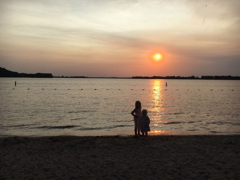 campground sunset